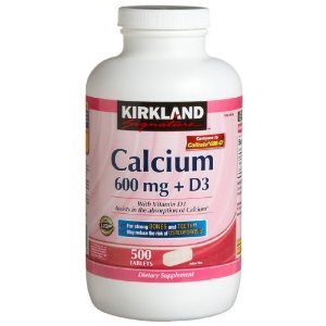 Kirkland Signature Calcium 600mg + D3, 500 Tablets