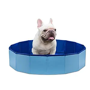 NHILES Portable Pet Dog Pool, Collapsible Bathing Tub, Indoor & Outdoor Foldable Leakproof Cat Dog Pet SPA for Dogs Cats and Kids
