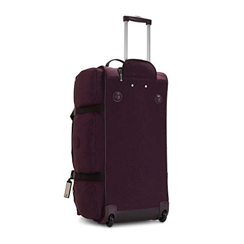 Kipling Women's Discover Large Rolling Duffle, Dark Plum, One Size
