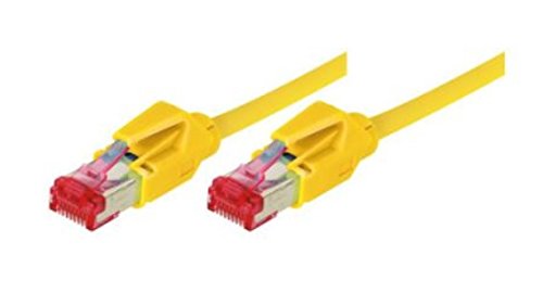 Tecline Câble Ethernet de catégorie 6a Jaune 1,5 m