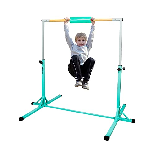 Kepcise Adjustable Gymnastics Bar, Foldable Horizontal Kip Bar for