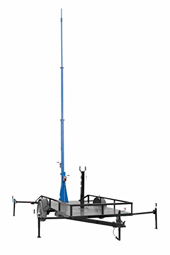 Mobile Communication Tower w/ Trailer - 12-25' - Antenna Mount Pole - Cell on Wheels