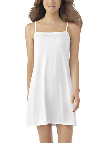 Vassarette Women's Spin Slip 10186, White Ice, Small