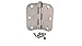 (Pack of 50) Kesler 3 1/2 Inch Satin Nickel Door Hinges (5/8" Radius Corners) primary