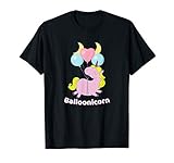 Colorful Cute Unicorn Shirt Balloonicorn for Girls