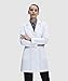 Dr. James Premium Lab Coat for Women, Hip Pockets, Tailored Fit, Concealed Snap Closing, 33
