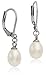 Freshwater Cultured White Pearl Earrings with Stainless Steel Lever Backs, By Regetta Jewelry