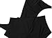 zeraca Women's Surplice Neckline High Waisted Halter One Piece Swimsuit Bathing Suit (Black, S6)