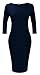 POZON Womens Classic Slim Fit Bodycon Midi Dress