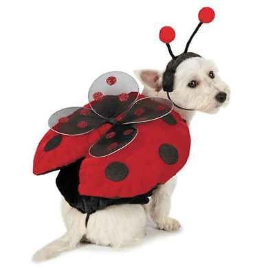Simply Silver -Dog Halloween Costume Ladybug Costumes Dress Pet Lady Bug Casual Canine