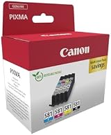 Canon CLI-581 Black Cyan Magenta Yellow Ink Cartridge 4-Pack view 2
