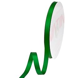 VATIN Double Face Emerald Green Satin Ribbon