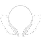 Wireless Bluetooth Headphone Sweat proof Sports Running In-ear Music Stereo Neckband Headset for iPhone iPad/iPod/Smartphones/Tablets/Android (white)