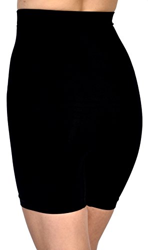 GCool Tech Patricia Lingerie Women's Anti-bacterial Fabric Hi-Waist Shapewear Shorts (Black S) - Thumbnail 2