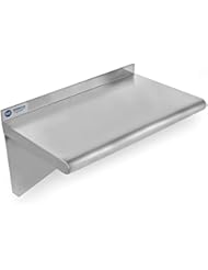GRIDMANN NSF Stainless Steel Kitchen Wall Mount Shelf Commercial Restaurant Bar w/Backsplash - 18