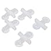Uxcell Plastic Aquarium Fish Tank Breeding Separator Glass Suction Cup Divider Sheet Holder Clip 5 Pcs Clear
