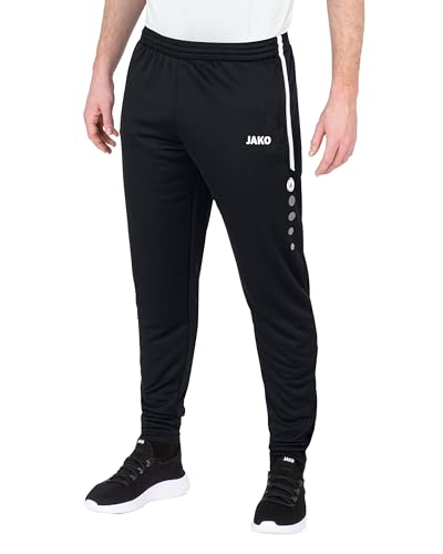 JAKO - Pantalon D'Entraînement Actif, Mixte Enfant, Noir Et Blanc, 128