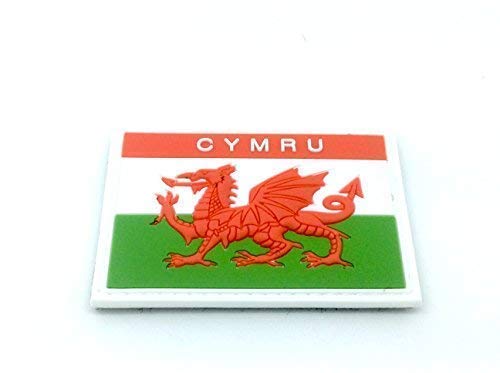 Cymru Welsh Wales Dragon Flag Airsoft PVC Patch