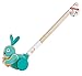 Hape Bunny Push Pal | Wooden Push-Along Bunny, Baby Walker Push Toy, Multicolor (E0358)