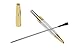 MengRan Shine Gold Pen Diamond Crystal Ballpoint Pens (Pack of 12)(Gold)