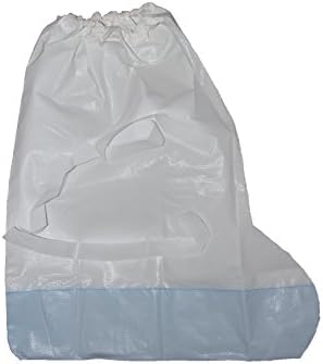ForClean Disposable Protective Polyethylene High Boot &amp; Shoe Covers with Tie, Waterproof,Thicker and Embossed Material,Durable,Bigger XXL Size,40pieces/pack