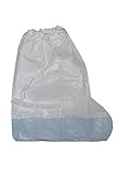 ForClean Disposable Protective Polyethylene High Boot & Shoe Covers with Tie, Waterproof,Thicker and Embossed Material,Durable,Bigger XXL Size,40pieces/pack