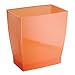 iDesign Bathroom Trash Can - Ideal for Primary and Guest Bathroom or Office - Orange - Made in USA