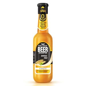 Park Avenue Beer shampoo for Damage Free hair, with Hops, Barley, Proteins and Vit. B, 180ml