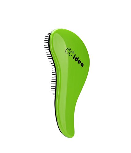 CCIDEA Detangling Brush - Glide Thru Detangler Hair Comb or Brush - No More Tangle - Adults & Kids (green)