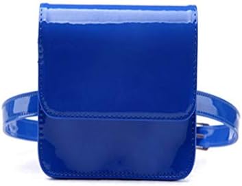 HAOLIEQUAN Fashion Pu Leather Women Waist Packs Bright Small Belt Waist Bag Female Bags Hand Free Bag
