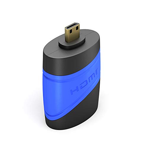 KabelDirekt HDMI Adapter HDMI Port to Micro HDMI Connector (High Speed with Ethernet, Compatible with the Newest HDMI Standard) - Top Series