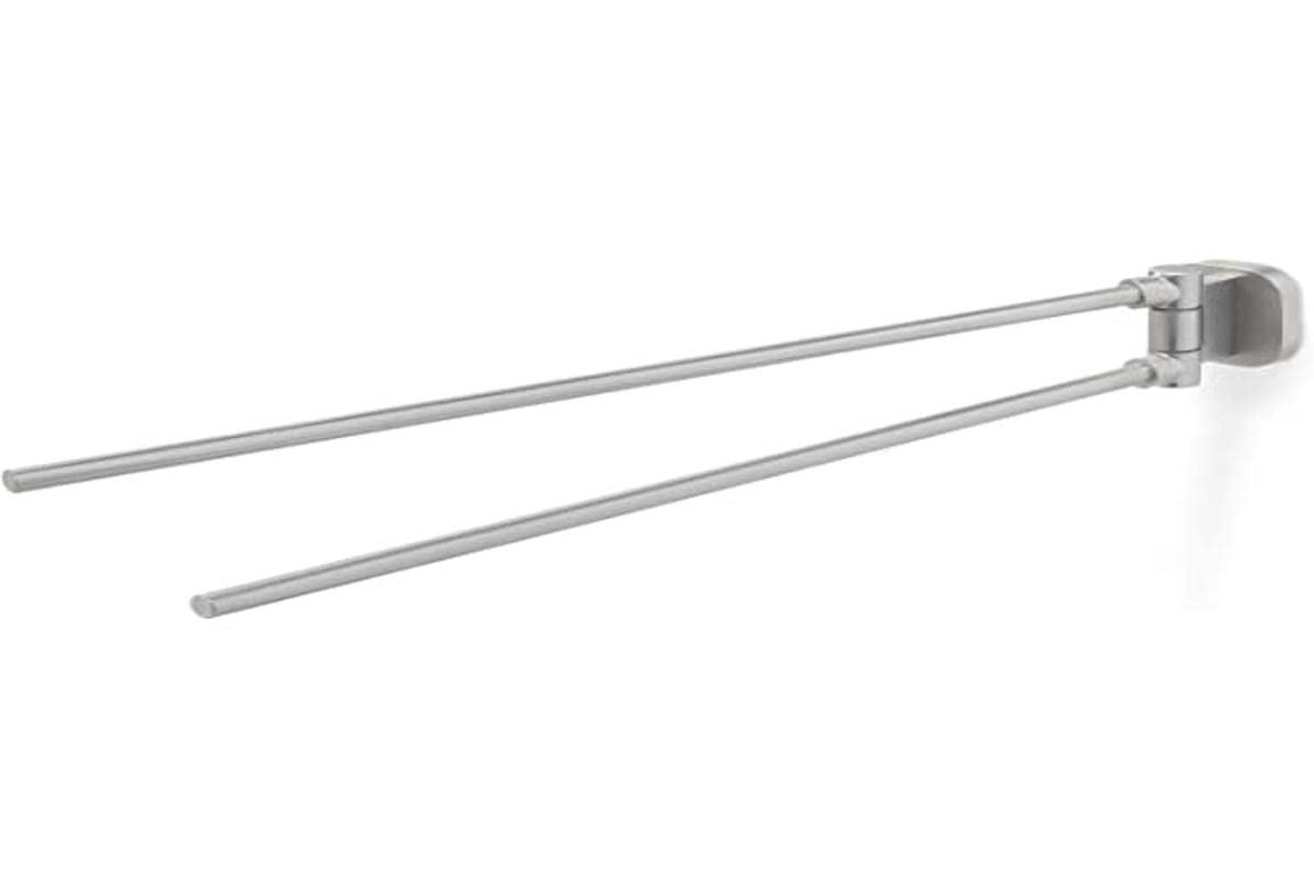 Tiger Ramos Towel Rail with 2 Arms, Stainless Steel Brushed