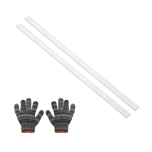 uxcell Square Aluminum Flat Bar with Gloves 0.16"x0.6"x12"/4x15x305mm 2Set at Amazon