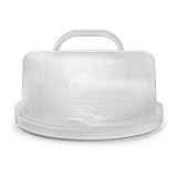 Round Cake Carrier White Cake Stand 11 Inch Plastic