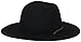 Brixton Men's Tiller Wide Brim Felt Fedora Hat, black, X-Large