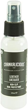 CrankaliciousCycle Care - Leather Lacquer Waterproof Hide Protectant - non-slip protection for bicycle saddles, shows and bar tape