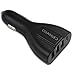 4 Port Quick Charge Car Charger - USB-C / QC 3.0 / 2.0 [ 50W ] [Black]