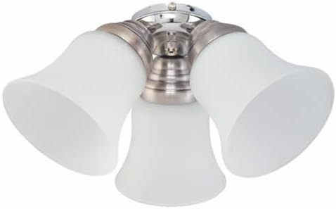 Westinghouse Design and Combine 3 Light Kit Ceiling Fans, Dark Pewter/Chrome