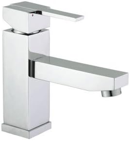 Square Edge Bathroom Basin Sink Mixer Tap Chrome