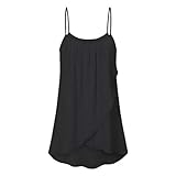 Women Summer Loose Crop Top Button Cami Tank Tops Vest T-Shirt Blouse