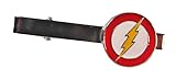 DC Comics THE FLASH Logo Silvertone/Enamel TIE CLIP