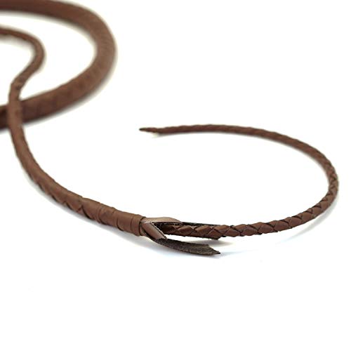SCARLET KITTEN Cowboy Whip Cat Woman Long Whips Costumes Supplies for Halloween Costume Accessories 5.3ft/1.6m, Brown