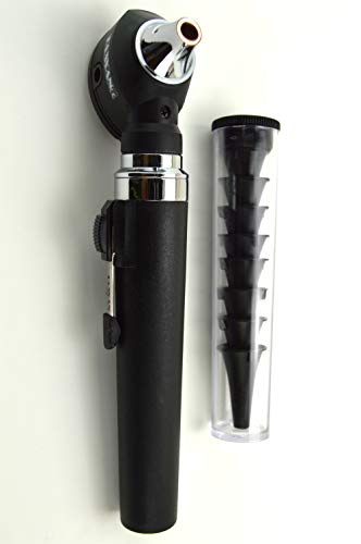TAXXAN Fiber Optic Otoscope Set Black in CASE ENT Diagnostic Set Otoscope with Disposable Speculum - Thumbnail 4