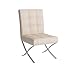 Best Selling Milania Leather Dining Chair, White, Set of 2