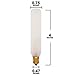 Satco S3315 15W 120V T6 Frost E12 Candelabra Base Incandescent light bulb