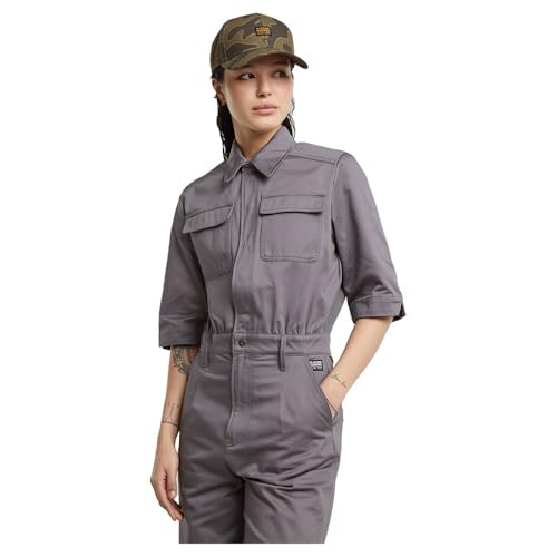 G-STAR Para Mujer Core jumpsuit ss wmn, Gris (granite D24588-D766-1468), L
