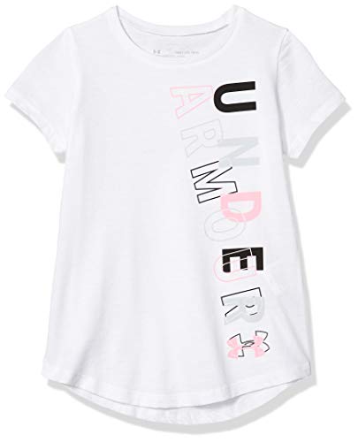 Under Armour Camiseta de manga corta Wordmark para niña