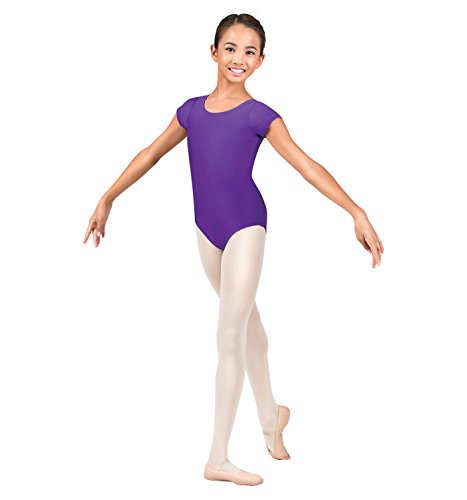 Theatricals Girls Short Sleeves Dance Leotards & Unitards Black M
