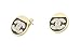 Think Positive Women's Stainless Steel Fashion Jewelry Sets Chain Necklace Pendant Earrings Stud Black Enameled with Rhinestone Gold Plating