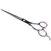 Vastar Pet Dog Grooming Curved Scissor, Durable Stainless Steel Set Provided with Pouch and Steel Grooming Comb with Cleaning Cloth